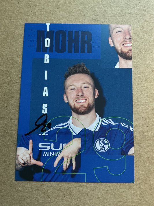 Tobias Mohr, Germany 🇩🇪 FC Schalke 04 2024/25 hand signed