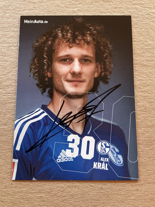 Alex Král, Czech Republic 🇨🇿 FC Schalke 04 2022/23 hand signed