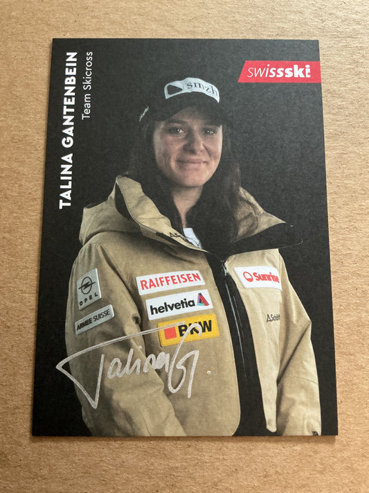 Talina Gantenbein, Switzerland 🇨🇭 Winter Sports 2024/25 hand signed