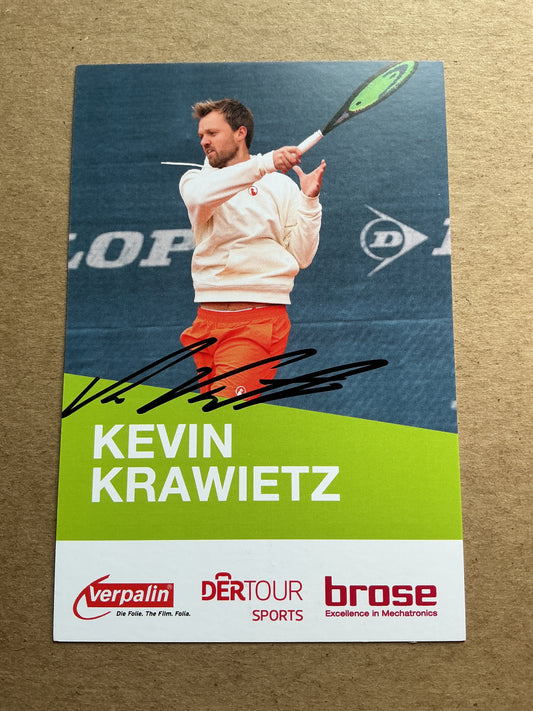 Kevin Krawietz, Germany 🇩🇪 Tennis Summer Olympics 2024 hand signed