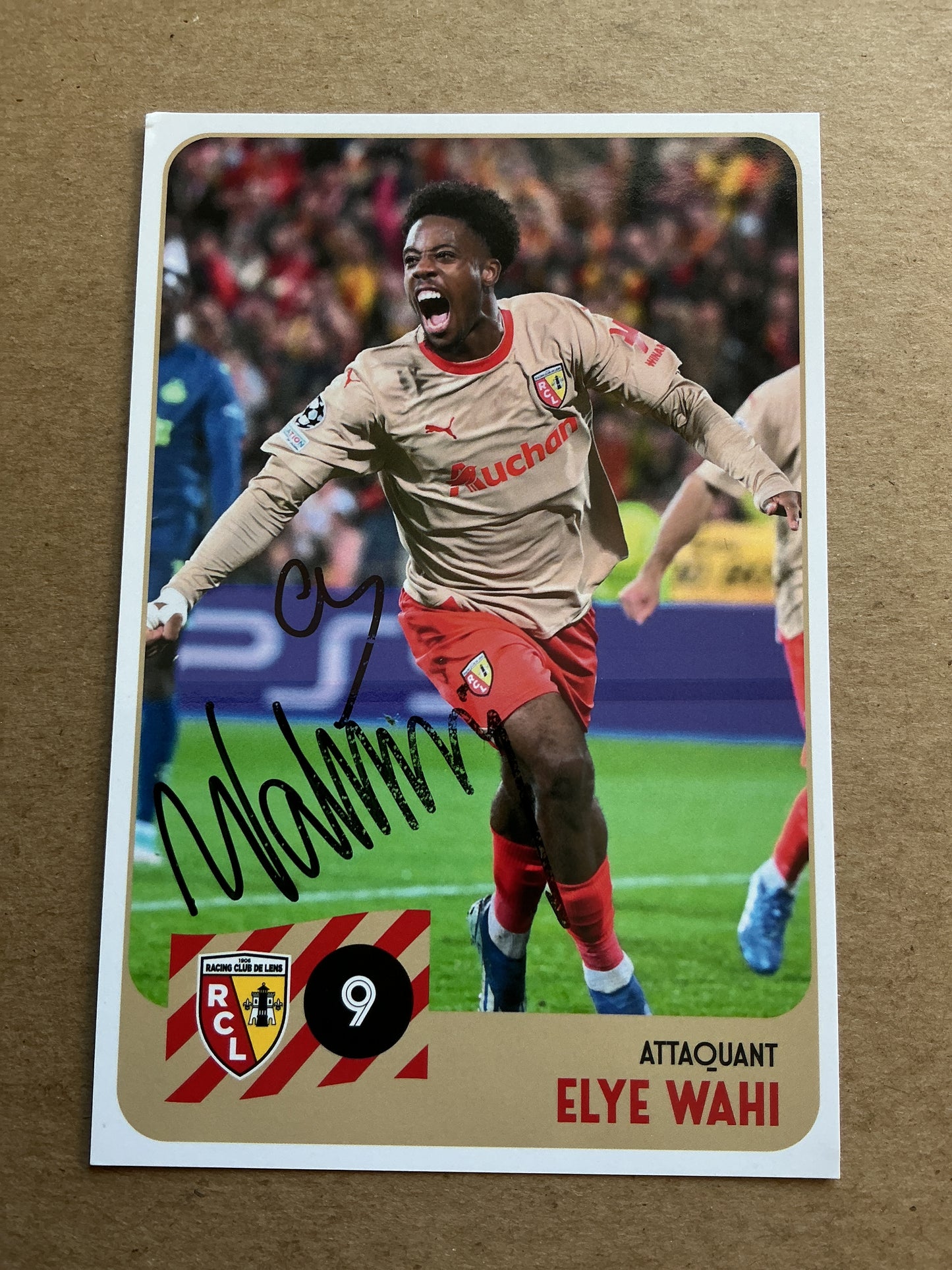 Elye Wahi, France 🇫🇷 RC Lens 2023/24 hand signed