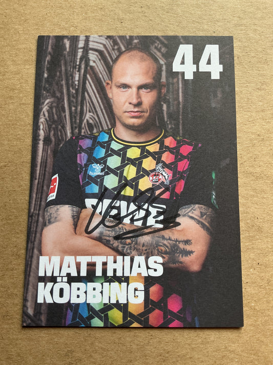 Matthias Köbbing, Germany 🇩🇪 1.FC Köln 2023/24 hand signed