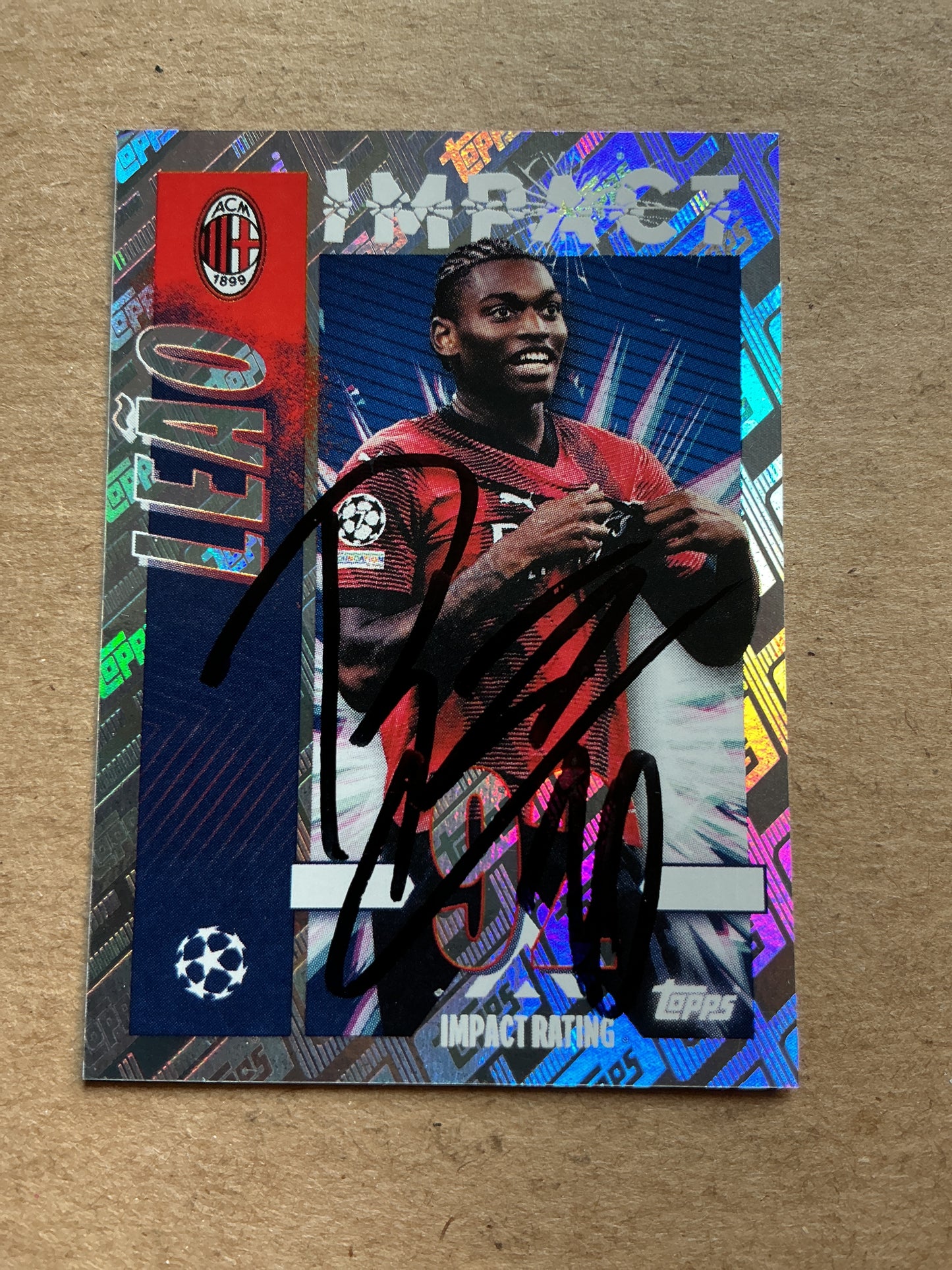 Rafael Leao, Portugal 🇵🇹 AC Milan 2023/24 Topps hand signed
