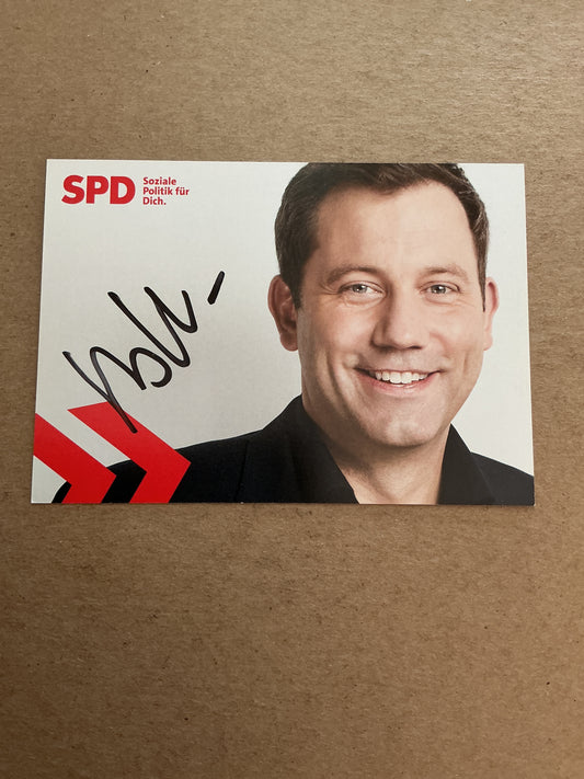 Lars Klingbeil, Germany 🇩🇪 Minister of Finance 2025 hand signed