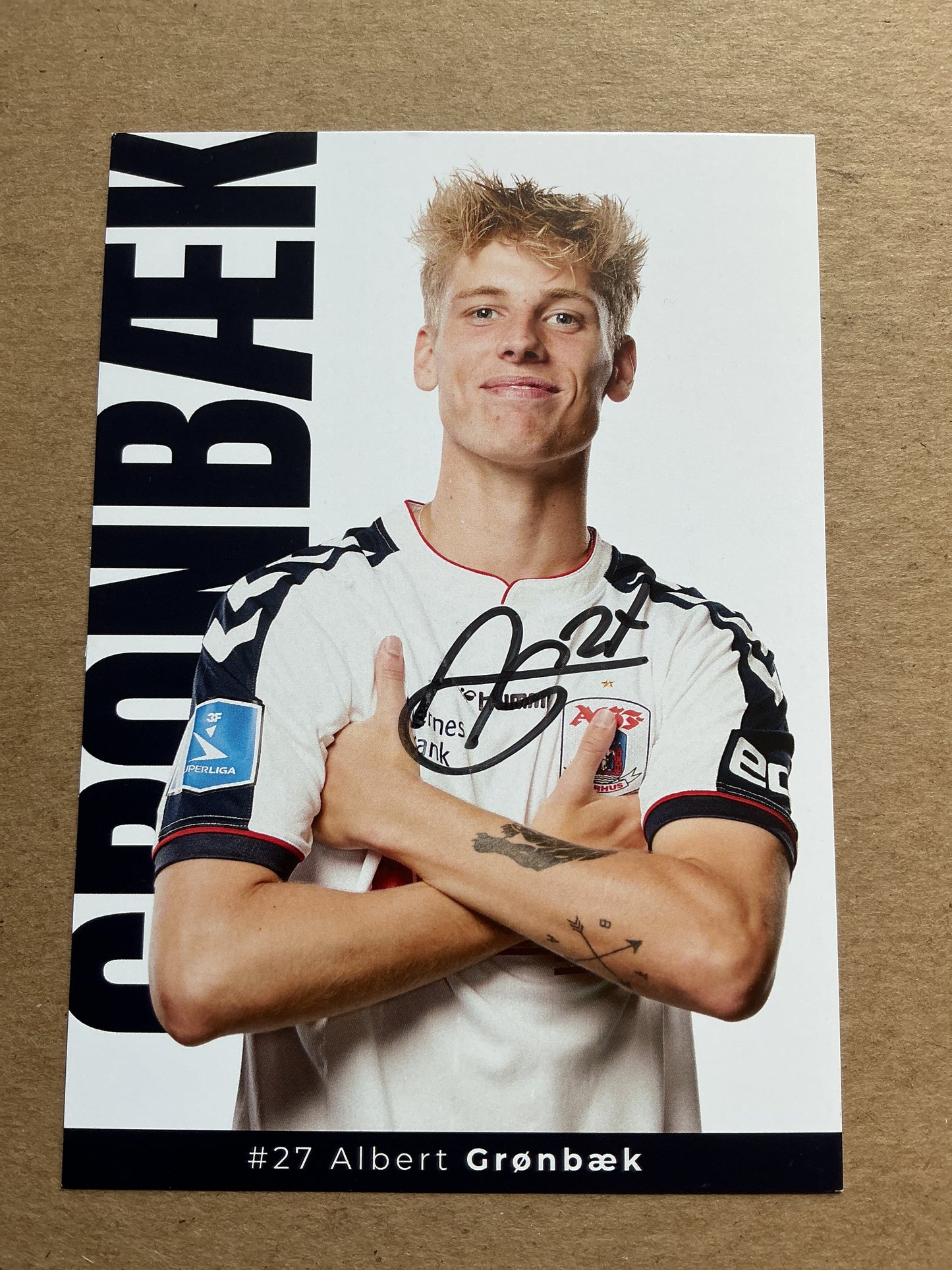 Albert Grønbæk, Denmark 🇩🇰 Aarhus GF 2021/22 hand signed