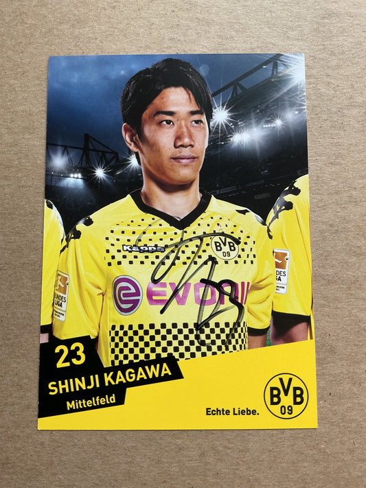 Shinji Kagawa, Japan 🇯🇵 Borussia Dortmund 2011/12 hand signed