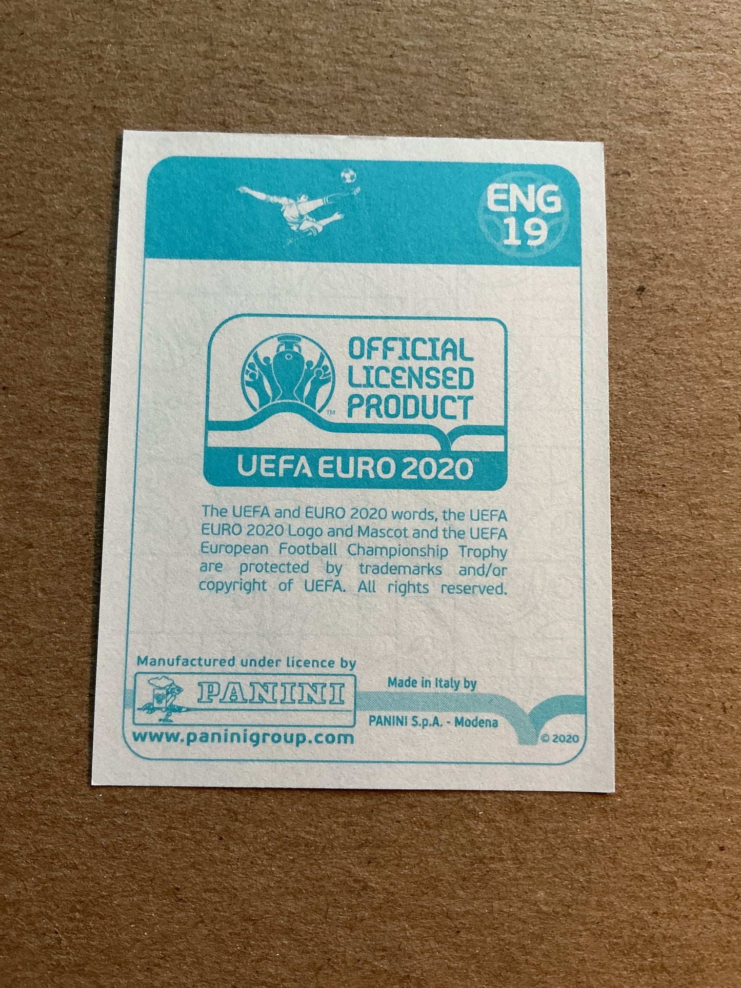 Ross Barkley, England 🏴󠁧󠁢󠁥󠁮󠁧󠁿 UEFA Euro 2020 Panini hand signed