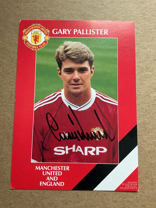 Gary Pallister, England 🏴󠁧󠁢󠁥󠁮󠁧󠁿 Manchester United 1992/93 hand signed