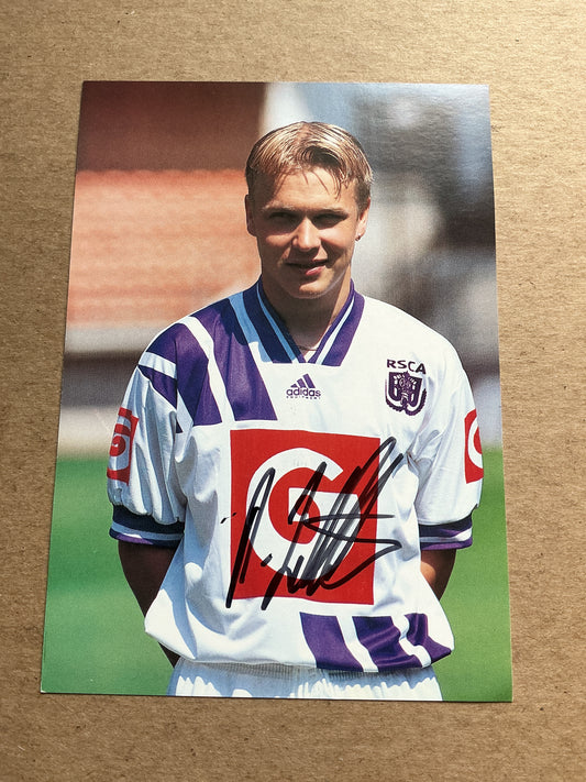 Pär Zetterberg, Sweden 🇸🇪 RSC Anderlecht 1993/94 hand signed