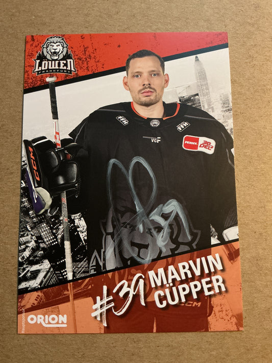 Marvin Cüpper, Germany 🇩🇪 Löwen Frankfurt 2023/24 hand signed