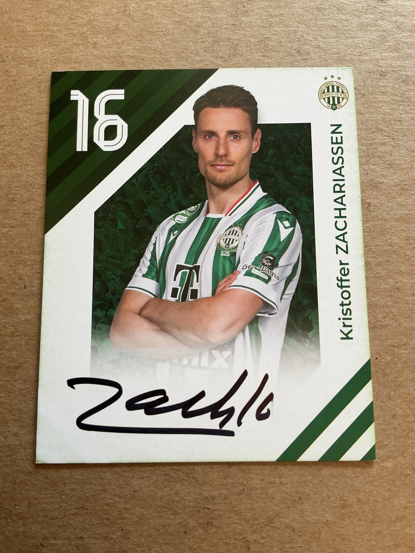 Kristoffer Zachariassen, Norway 🇳🇴 Ferencvaros TC 2024/25 hand signed