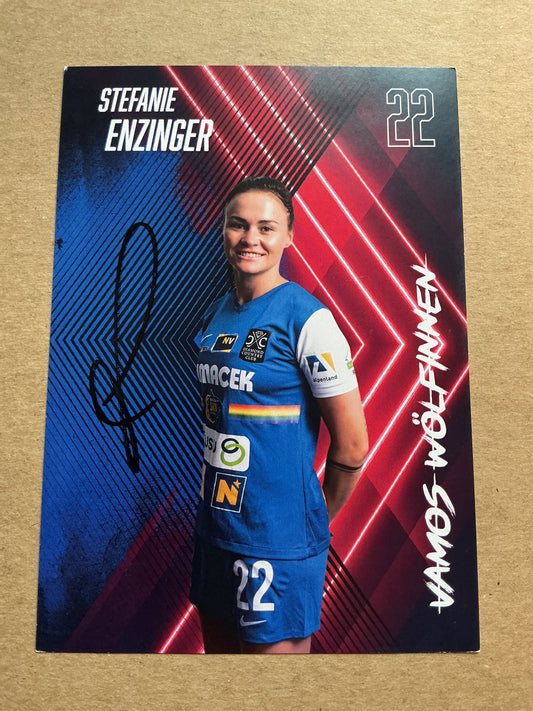 Stefanie Enzinger, Austria 🇦🇹 SKN St.Pölten 2022/23 hand signed