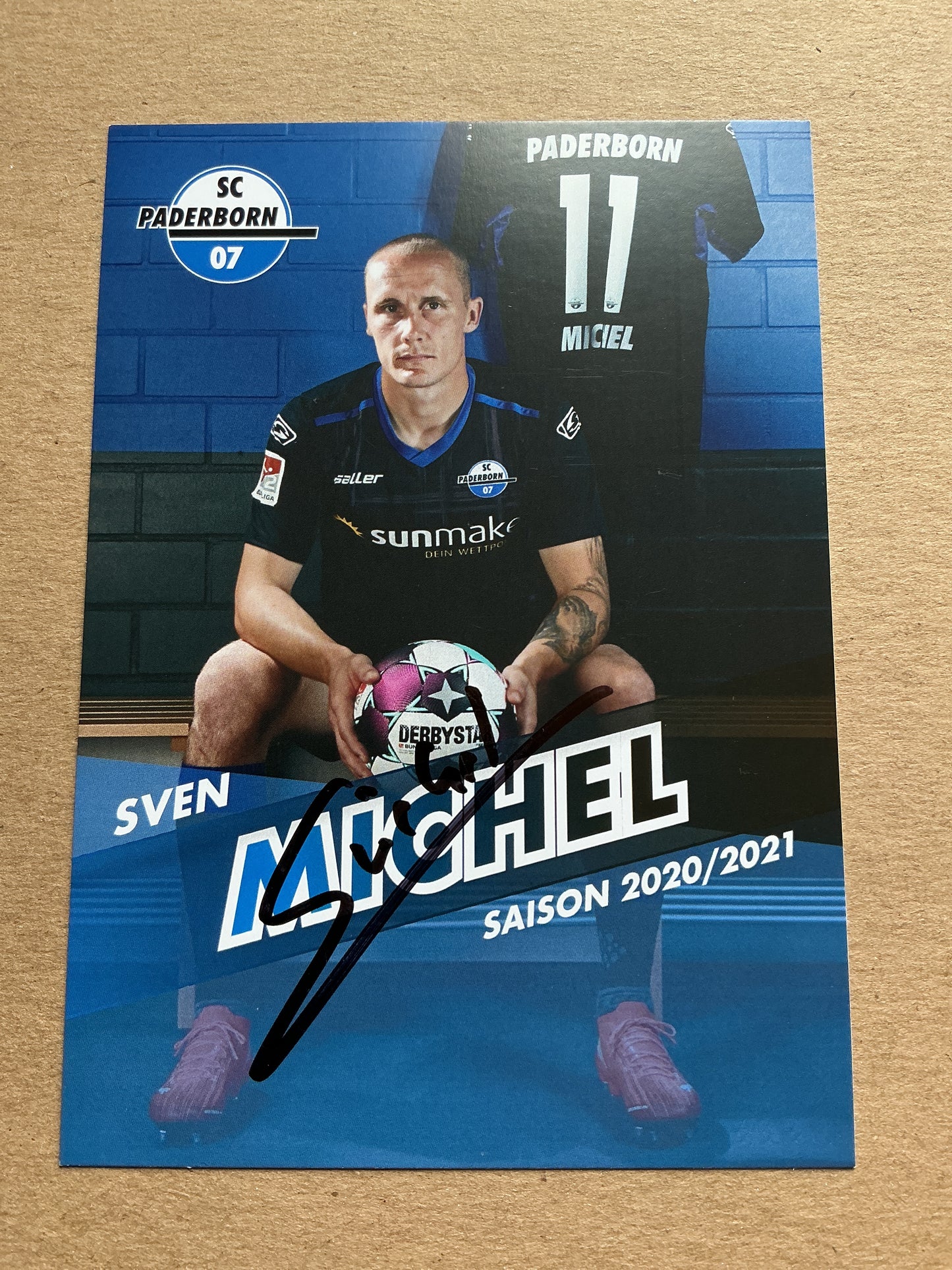Sven Michel, Germany 🇩🇪 SC Paderborn 07 2020/21 hand signed