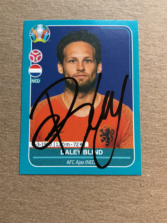 Daley Blind, Netherlands 🇳🇱 UEFA Euro 2020 Panini hand signed