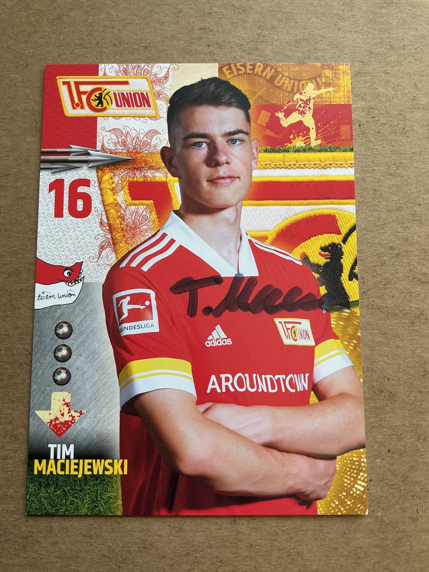 Tim Maciejewski, Germany 🇩🇪 1.FC Union Berlin 2020/21 hand signed