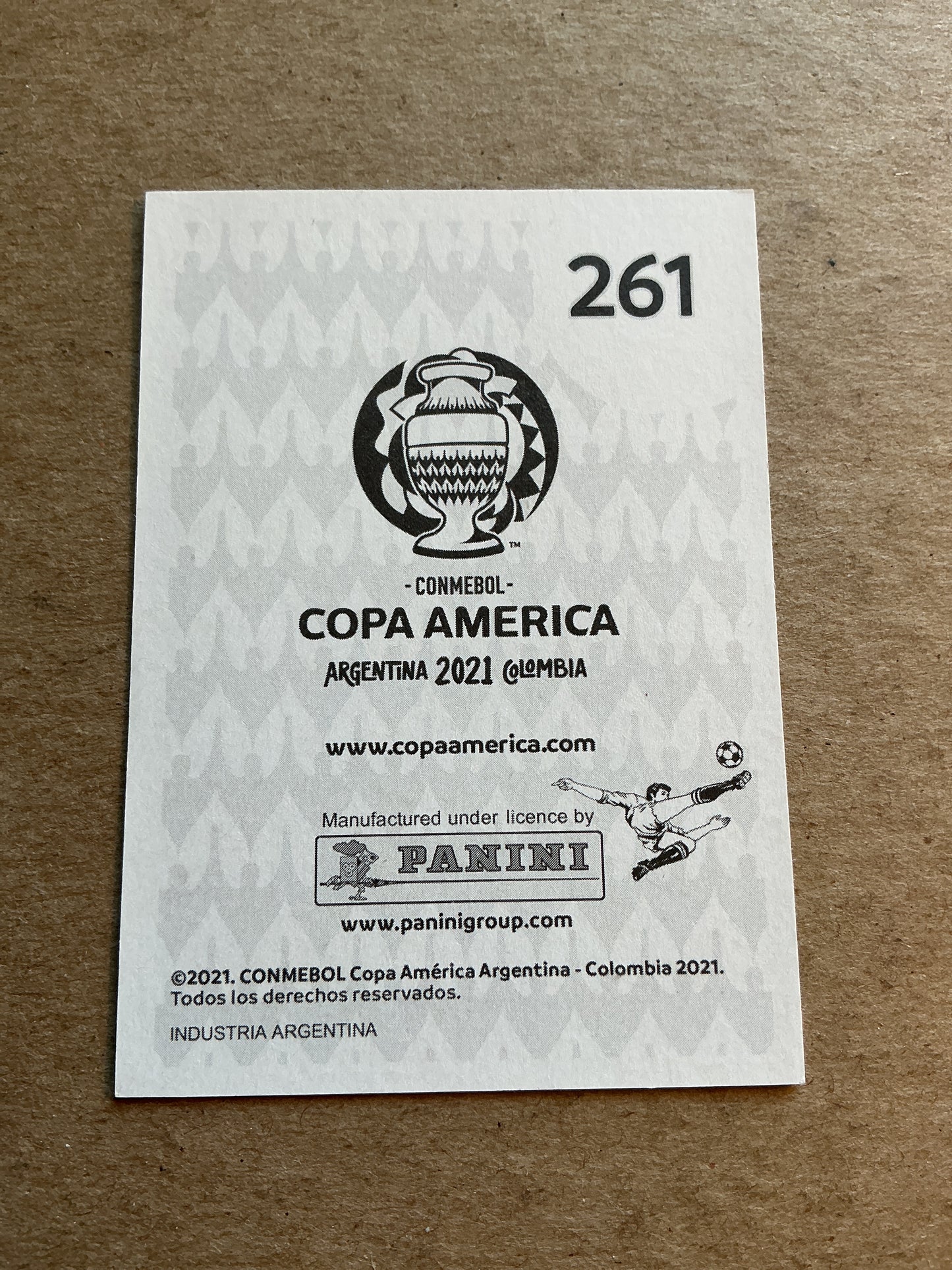 Casemiro, Brazil 🇧🇷 Copa America 2021 Panini hand signed