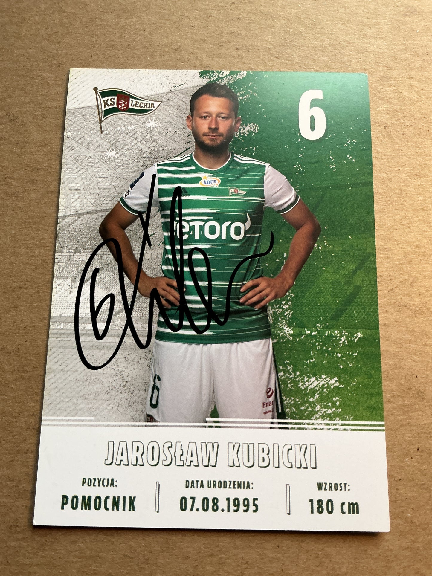 Jarosław Kubicki, Poland 🇵🇱 Lechia Gdansk 2022/23 hand signed