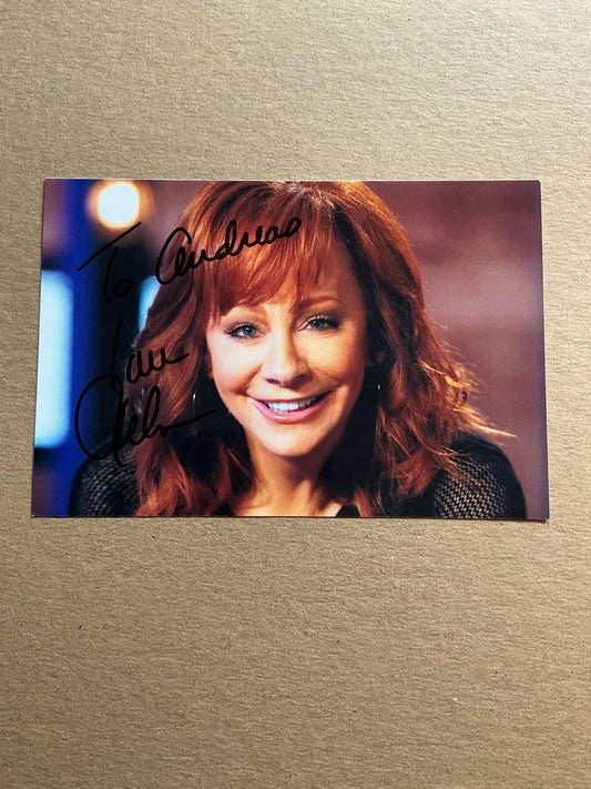 Reba McEntire, USA 🇺🇸 Singer hand signed