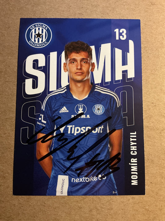 Mojmír Chytil, Czech Republic 🇨🇿 SK Sigma Olomouc 2022/23 hand signed