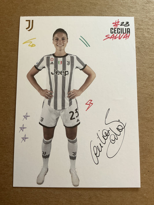 Cecilia Salvai, Italy 🇮🇹 Juventus FC  2022/23 hand signed