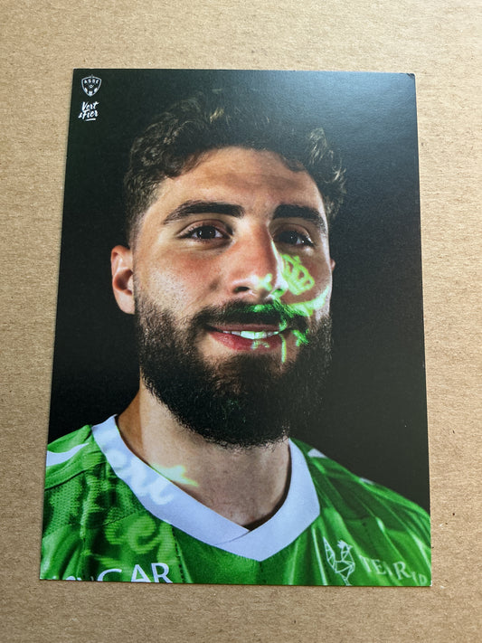 Zuriko Davitashvili, Georgia 🇬🇪 AS Saint-Etienne 2024/25 hand signed