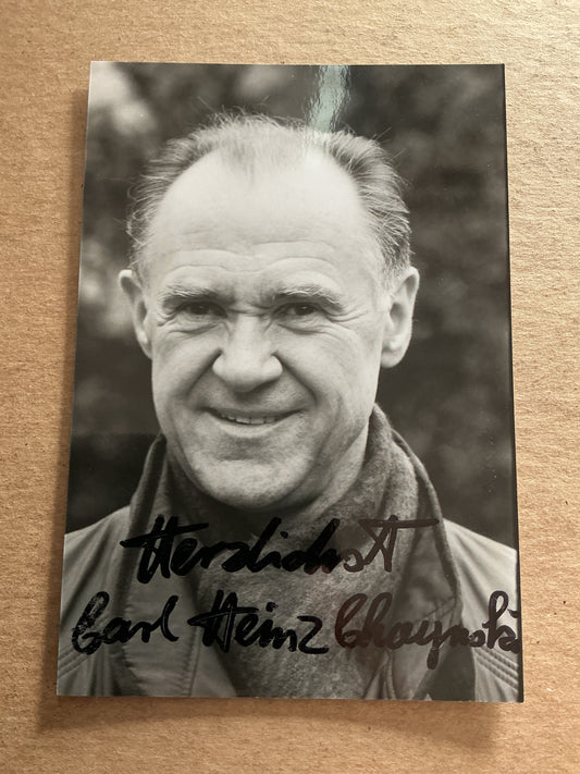 Carl Heinz Choynski, Germany 🇩🇪 Actor hand signed