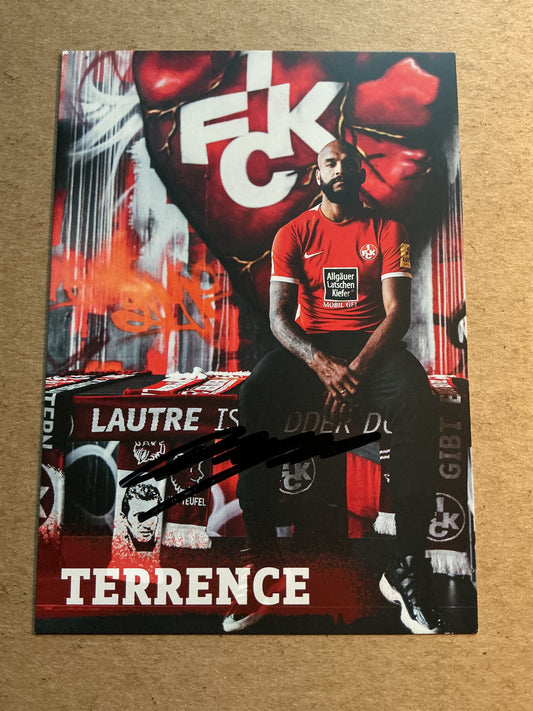 Terrence Boyd, USA 🇺🇸 1.FC Kaiserslautern 2022/23 hand signed