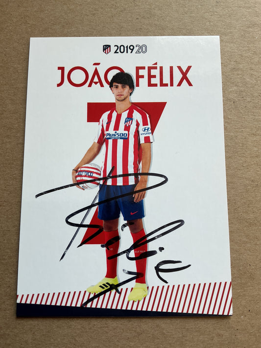 Joao Felix, Portugal 🇵🇹 Atletico Madrid 2019/20 hand signed