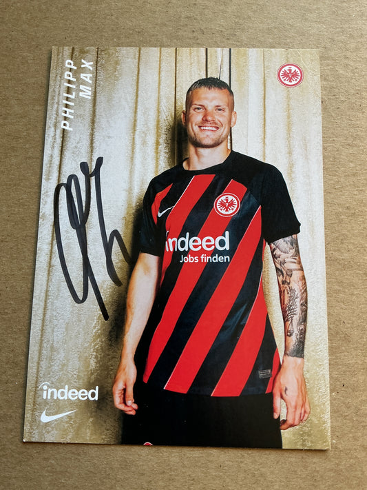 Philipp Max, Germany 🇩🇪 Eintracht Frankfurt 2023/24 hand signed