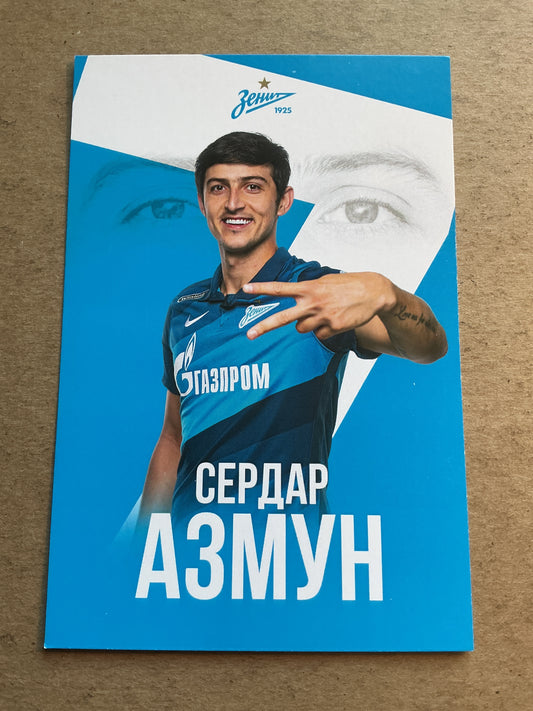 Sardar Azmoun, Iran 🇮🇷 Zenit Saint-Petersburg 2021/22 unsigned