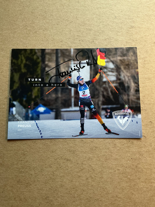 Franziska Preuß, Germany 🇩🇪 Biathlon Winter 2025/26 hand signed