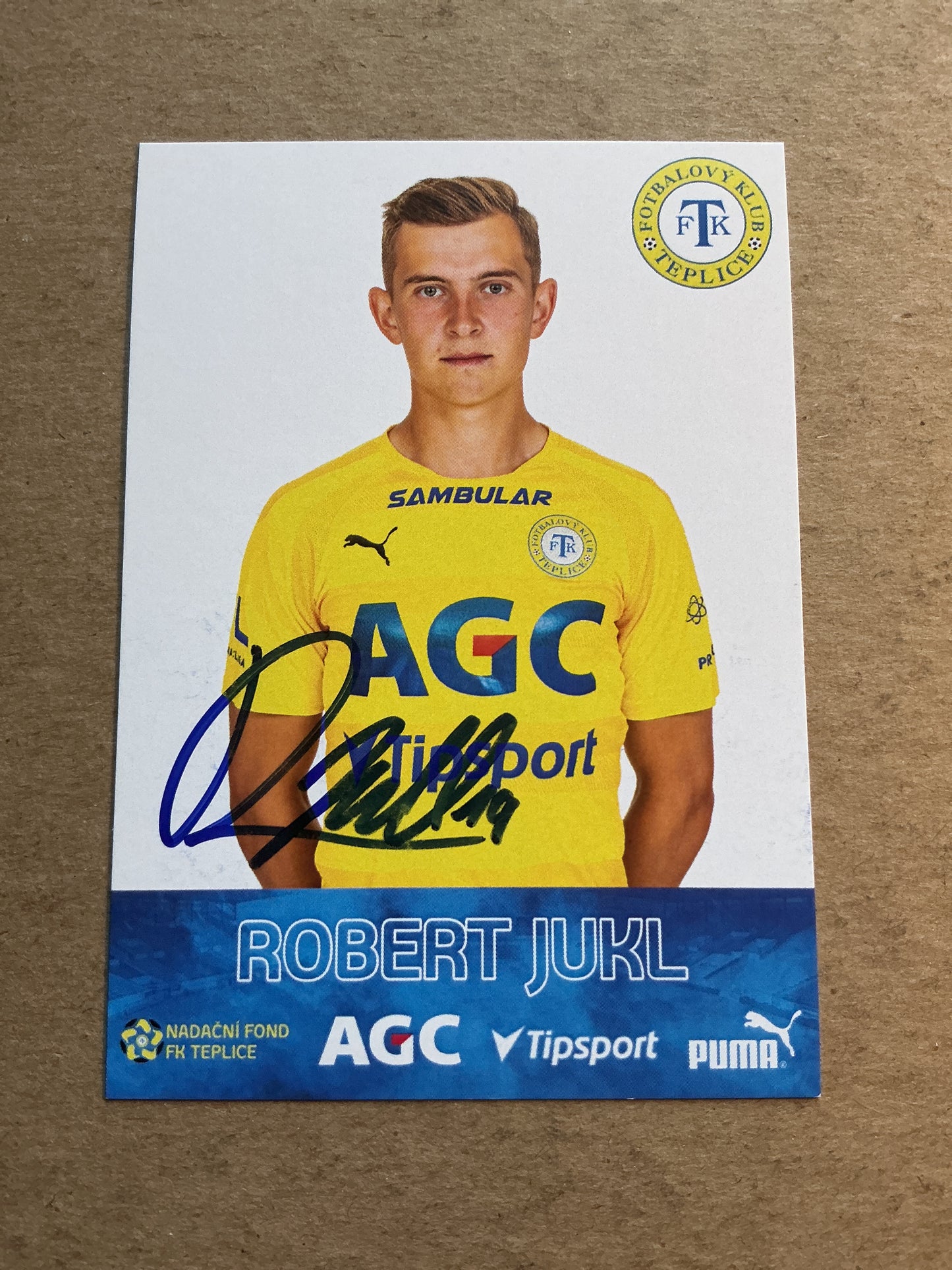 Robert Jukl, Czech Republic 🇨🇿 FK Teplice 2022/23 hand signed