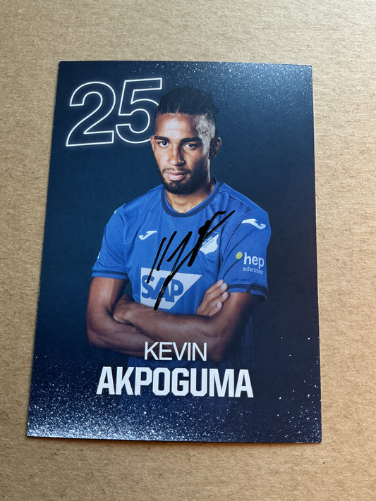 Kevin Akpoguma, Germany 🇩🇪 TSG 1899 Hoffenheim 2024/25 hand signed