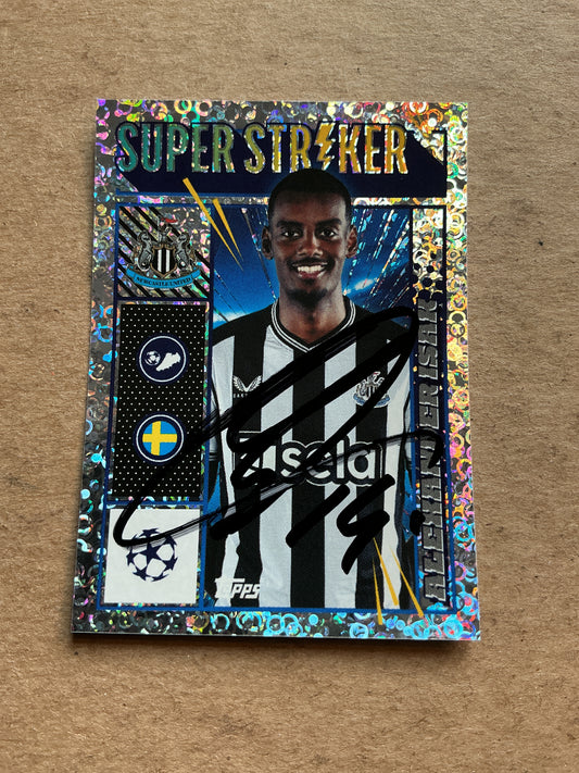 Alexander Isak, Sweden 🇸🇪 Newcastle United 2023/24 Topps hand signed