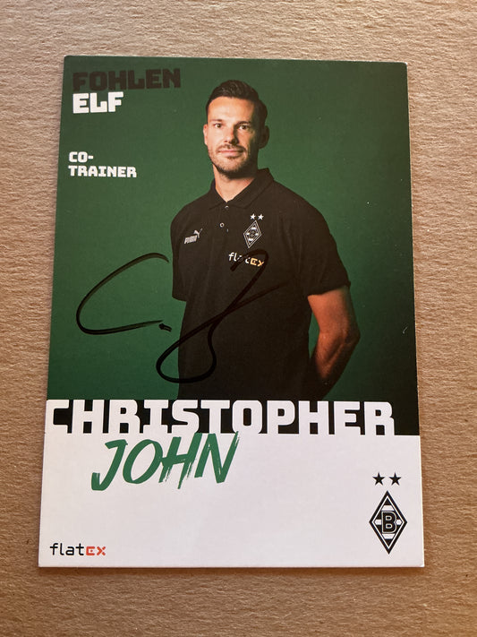 Christopher John, Germany 🇩🇪 Borussia Mönchengladbach 2022/23 hand signed