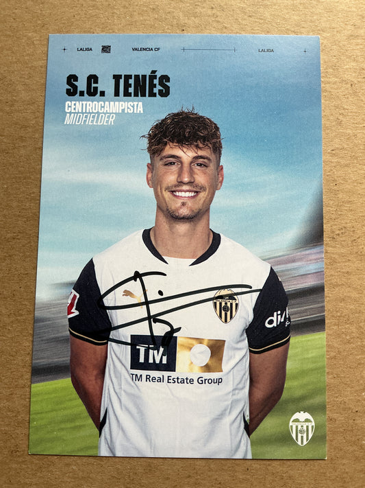 Sergi Canos, Spain 🇪🇸 Valencia CF 2024/25 hand signed