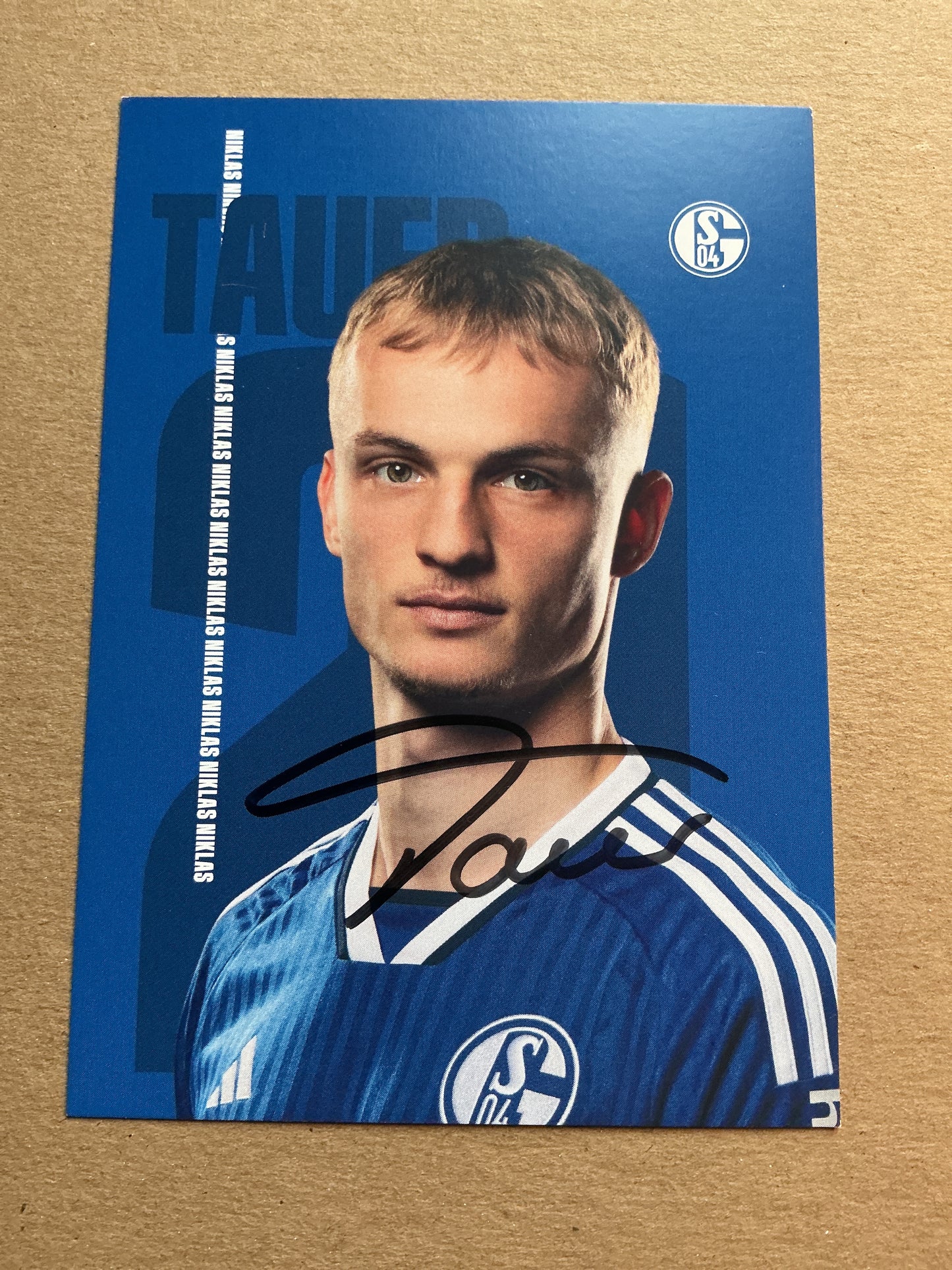 Niklas Tauer, Germany 🇩🇪 FC Schalke 04 2023/24 hand signed