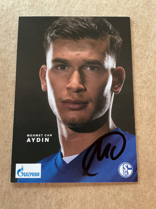 Mehmet Can Aydin, Germany 🇩🇪 FC Schalke 04 2021/22 hand signed