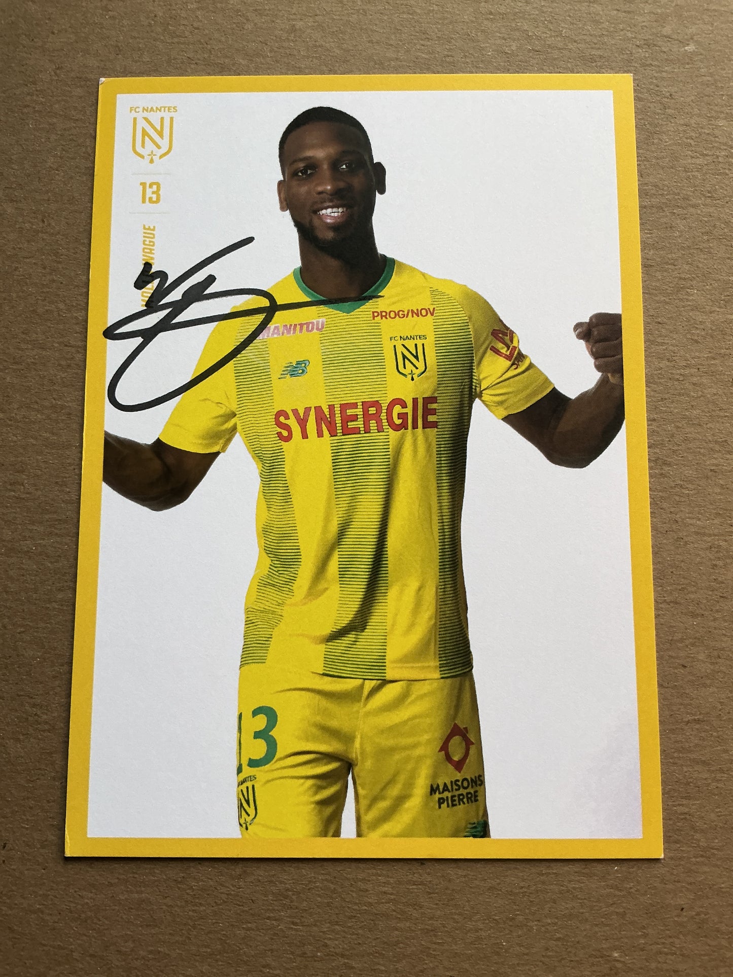 Molla Wagué, Mali 🇲🇱 FC Nantes 2019/20 hand signed