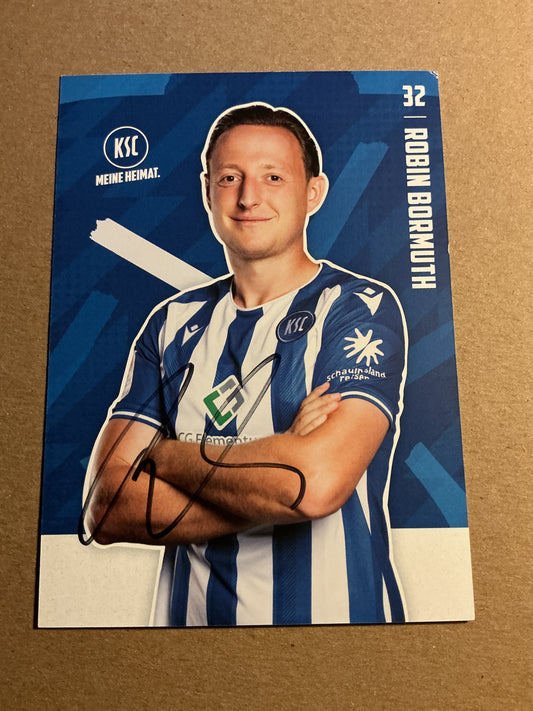 Robin Bormuth, Germany 🇩🇪 Karlsruher SC 2023/24 hand signed