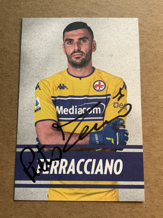 Pietro Terracciano, Italy 🇮🇹 ACF Fiorentina 2021/22 hand signed