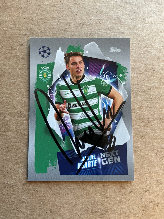 Manuel Ugarte, Uruguay 🇺🇾 Sporting CP 2022/23 Topps hand signed