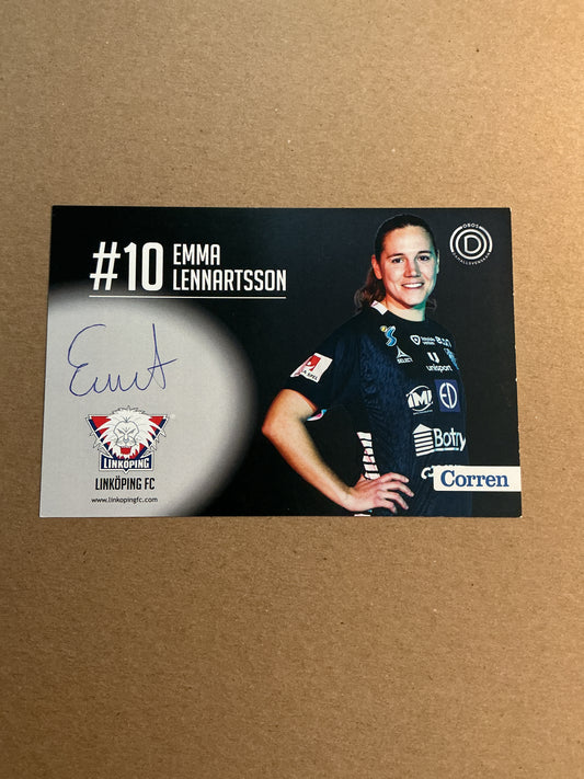 Emma Lennartsson, Sweden 🇸🇪 Linköping FC 2021/22 hand signed