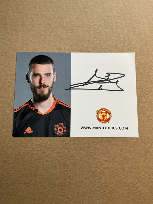 David de Gea, Spain 🇪🇸 Manchester United 2020/21 hand signed