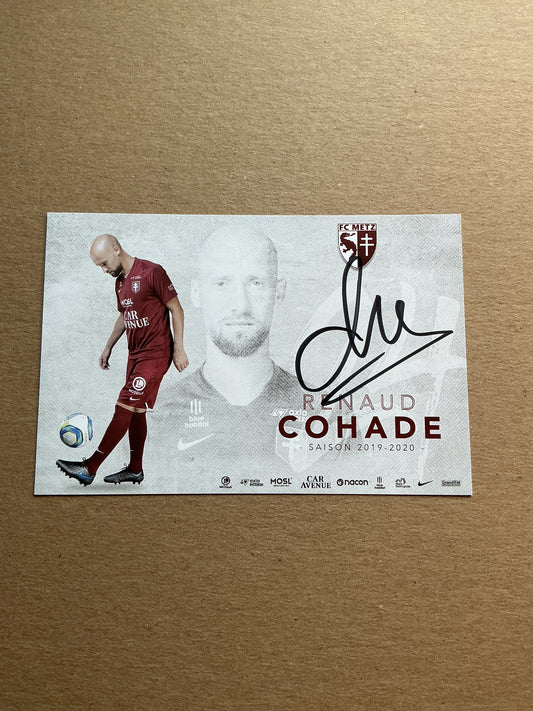 Renaud Cohade, France 🇫🇷 FC Metz 2019/20 hand signed