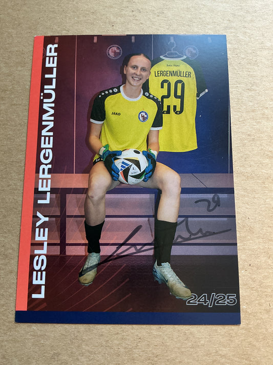 Lesley Lergenmüller, Germany 🇩🇪 1.FFC Turbine Potsdam 2024/25 hand signed