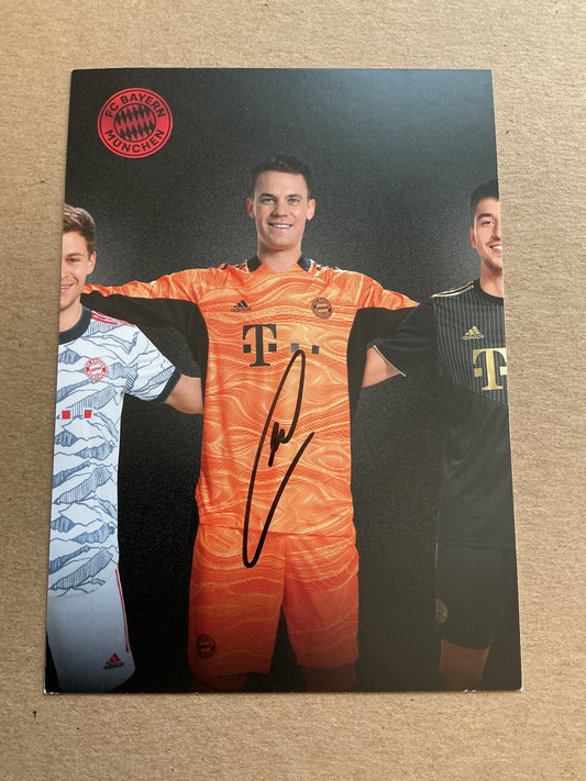 Manuel Neuer, Germany 🇩🇪 FC Bayern München 2021/22 hand signed