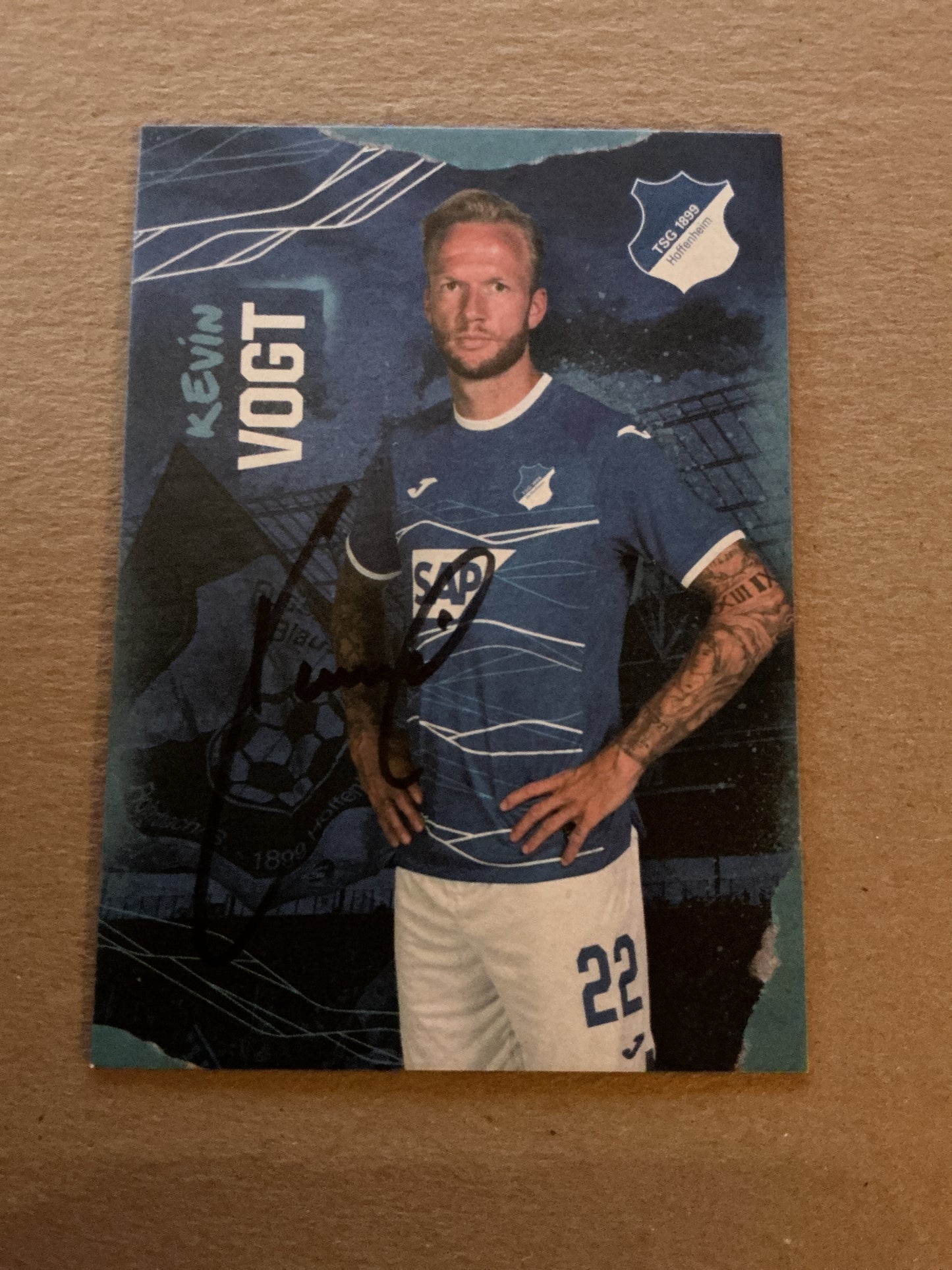 Kevin Vogt, Germany 🇩🇪 TSG 1899 Hoffenheim 2022/23 hand signed