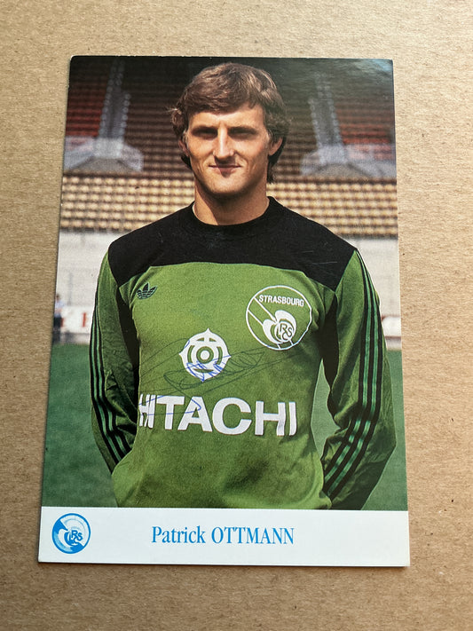 Patrick Ottmann, France 🇫🇷 RC Strasbourg 1983/84  hand signed