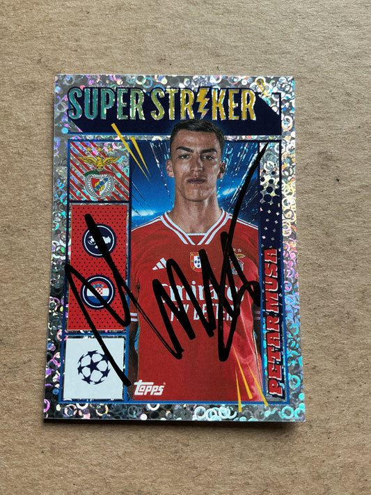 Petar Musa, Croatia 🇭🇷 SL Benfica 2023/24 Topps hand signed